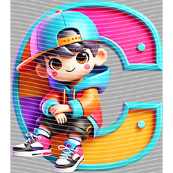 Cartoon letters-CL 648